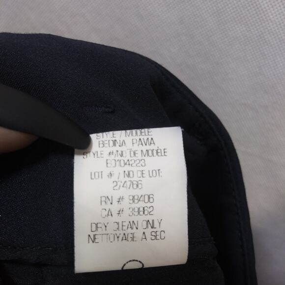 Theory Natural Bedina Pavia Ankle Cropped Pants Career Preppy Size 2 - Picture 9 of 10